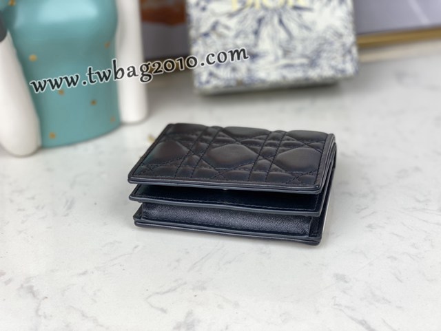 Dior专柜新款钱包迪奥高仿原单lady牛皮零钱包卡包 djfk1580